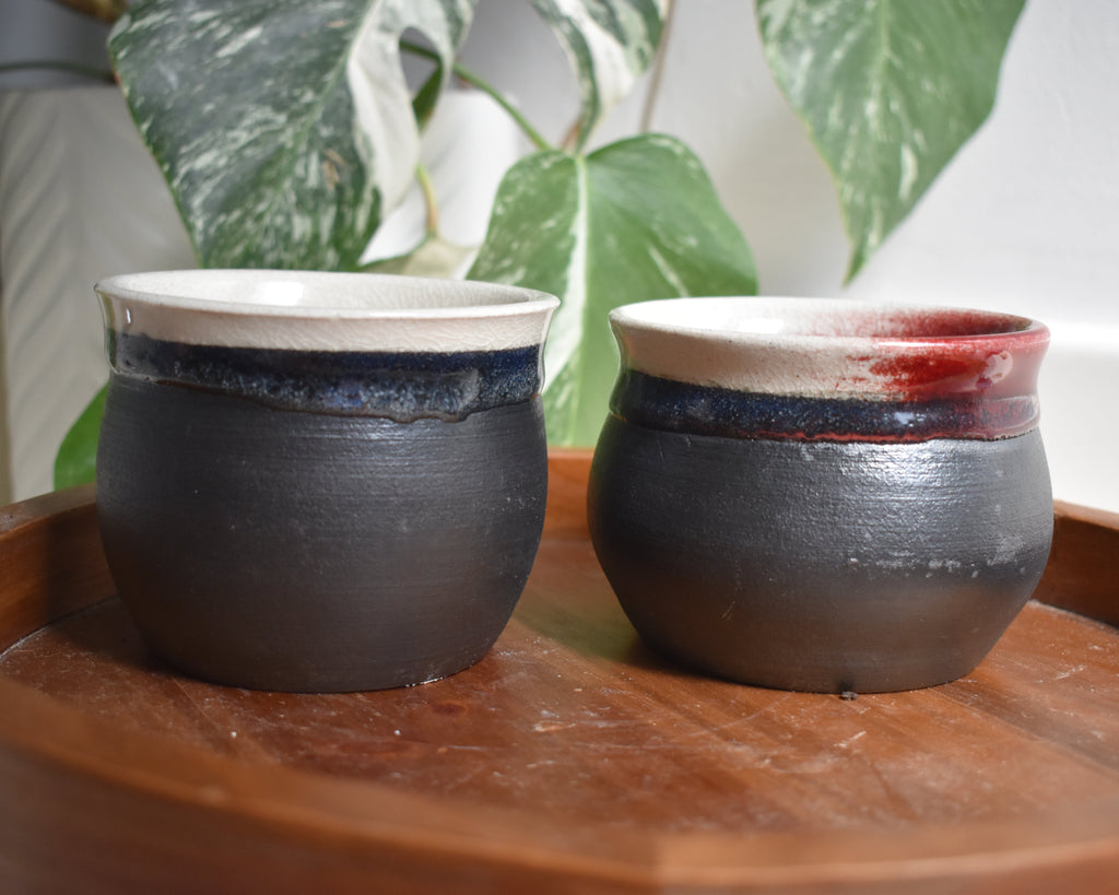 Double, Double, Soup & Trouble – Set of 2 Ceramic Cauldron Bowls