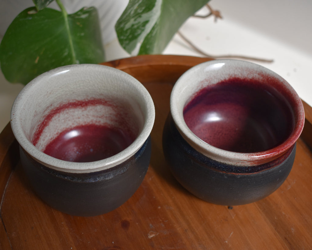 Double, Double, Soup & Trouble – Set of 2 Ceramic Cauldron Bowls