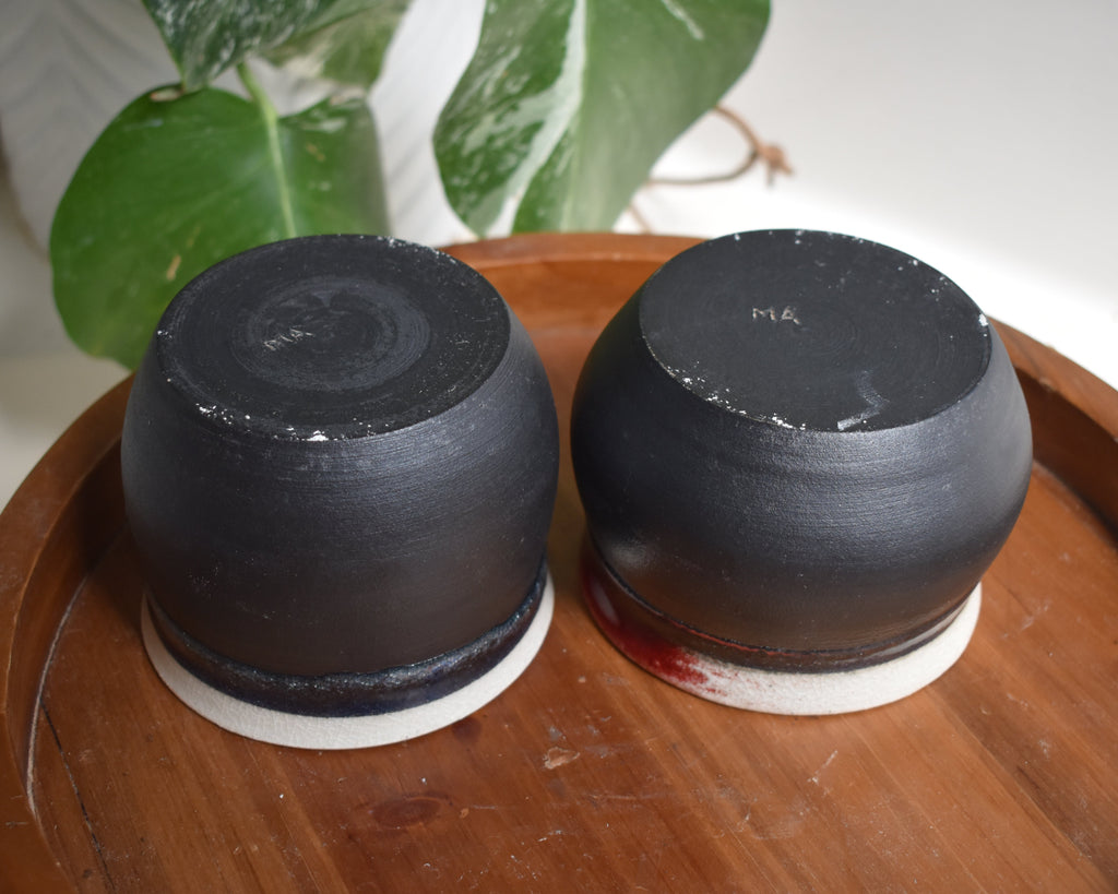 Double, Double, Soup & Trouble – Set of 2 Ceramic Cauldron Bowls