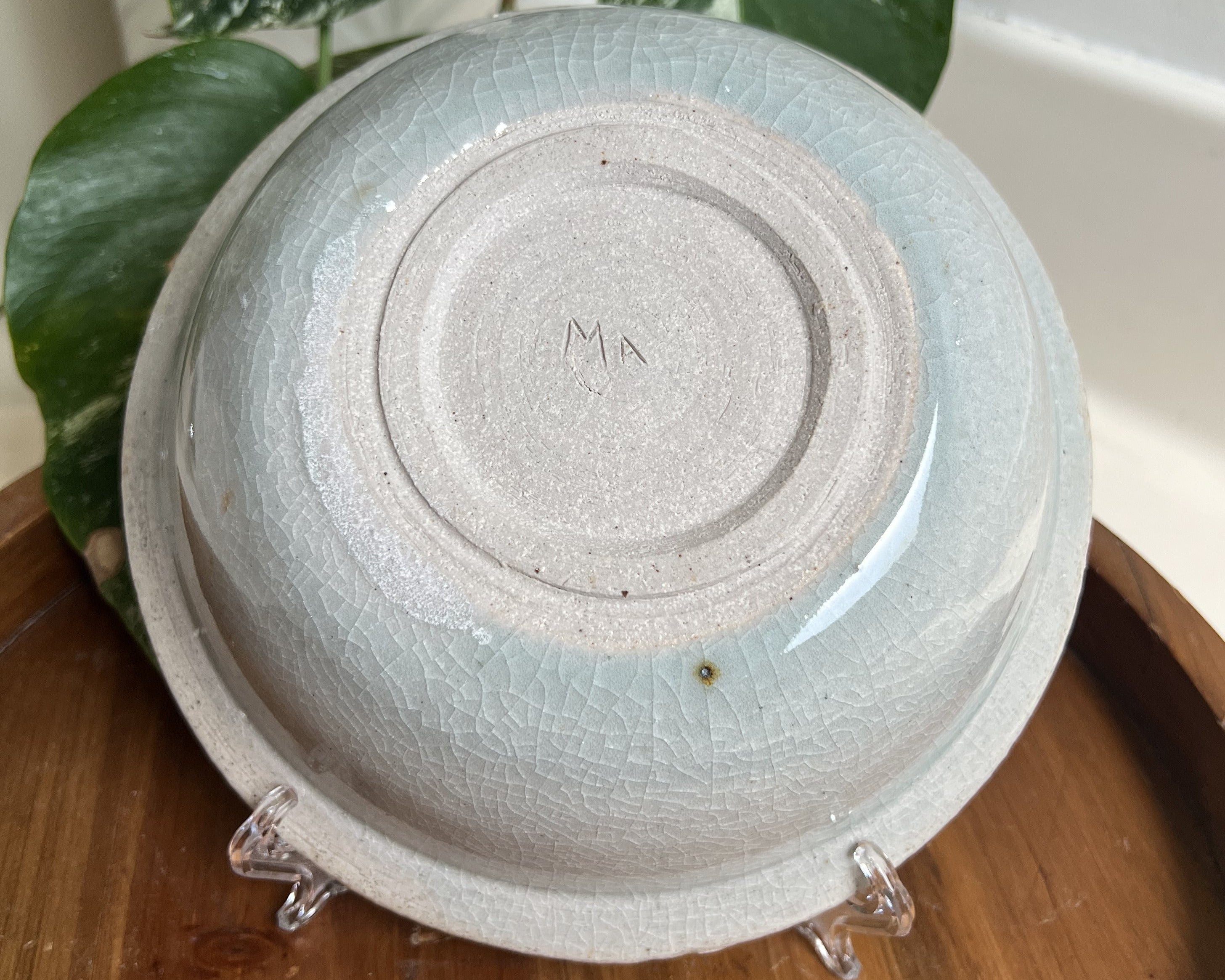 Blue Haze Handmade Ceramic Serving Bowl – 8 Inches