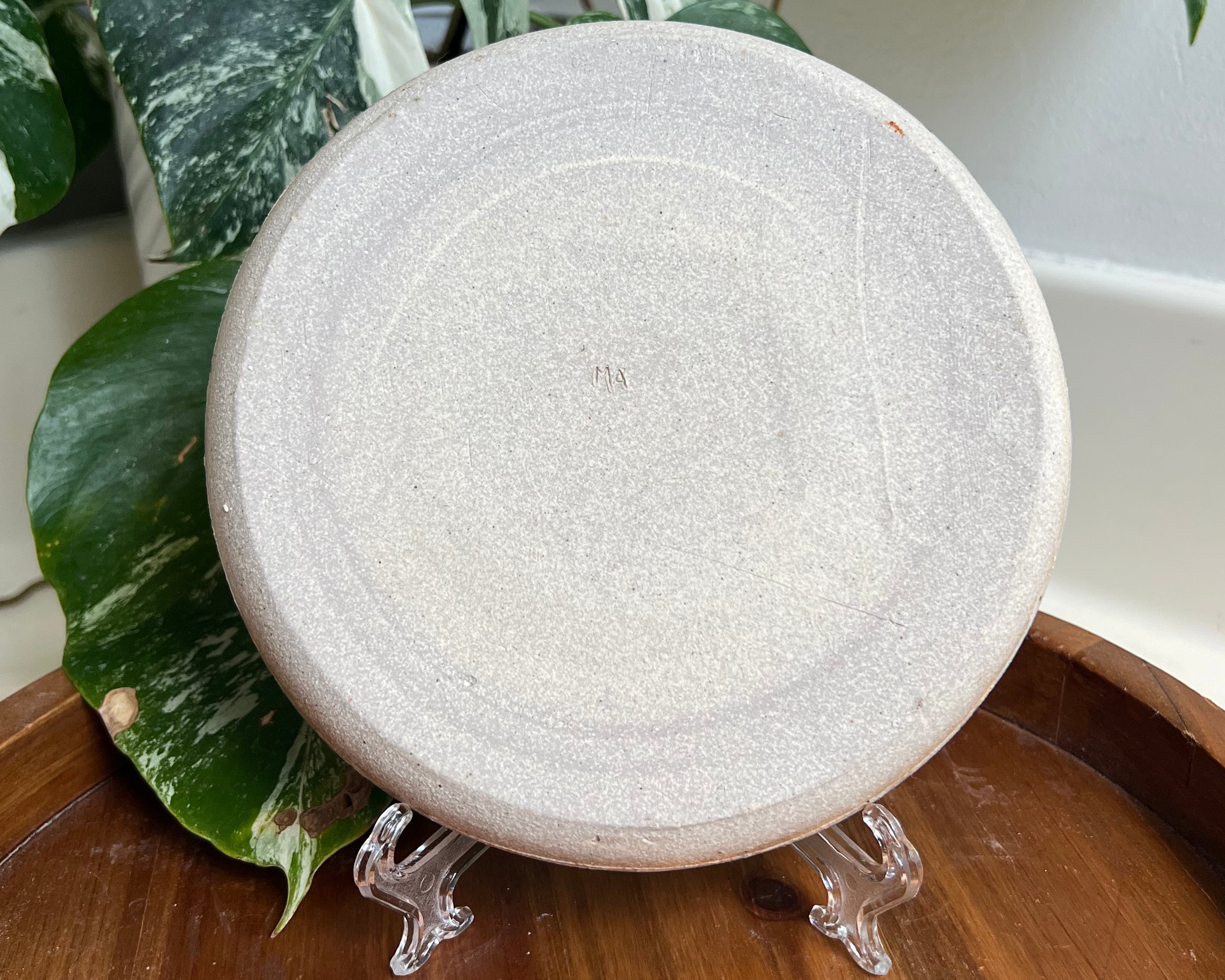 Blue Haze Soup & Sandwich Plate – Handmade Ceramic Combo Dish