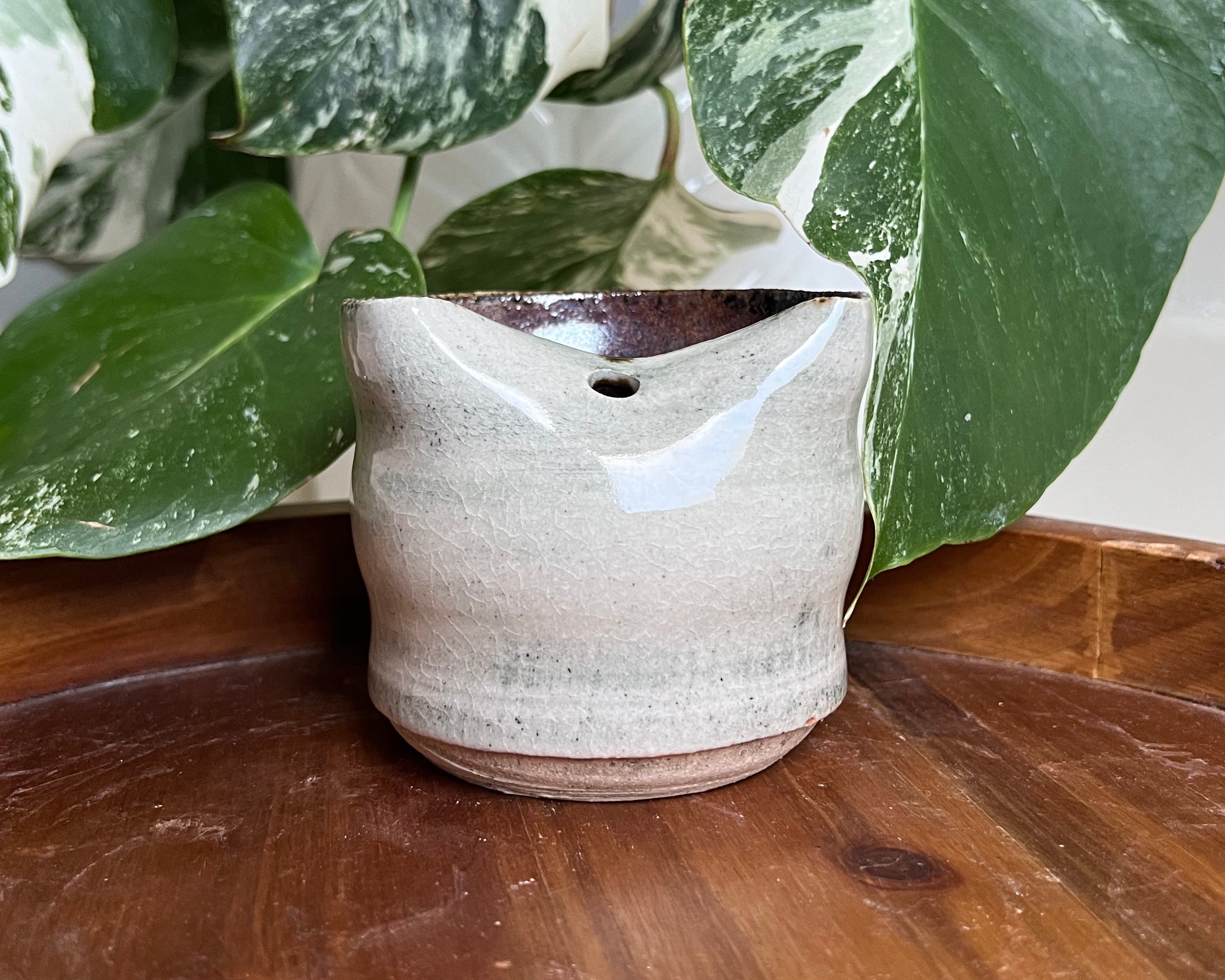 “Fuck ’Em Up Buttercup” Small Ceramic Travel Mug – 6 oz Handmade Cup