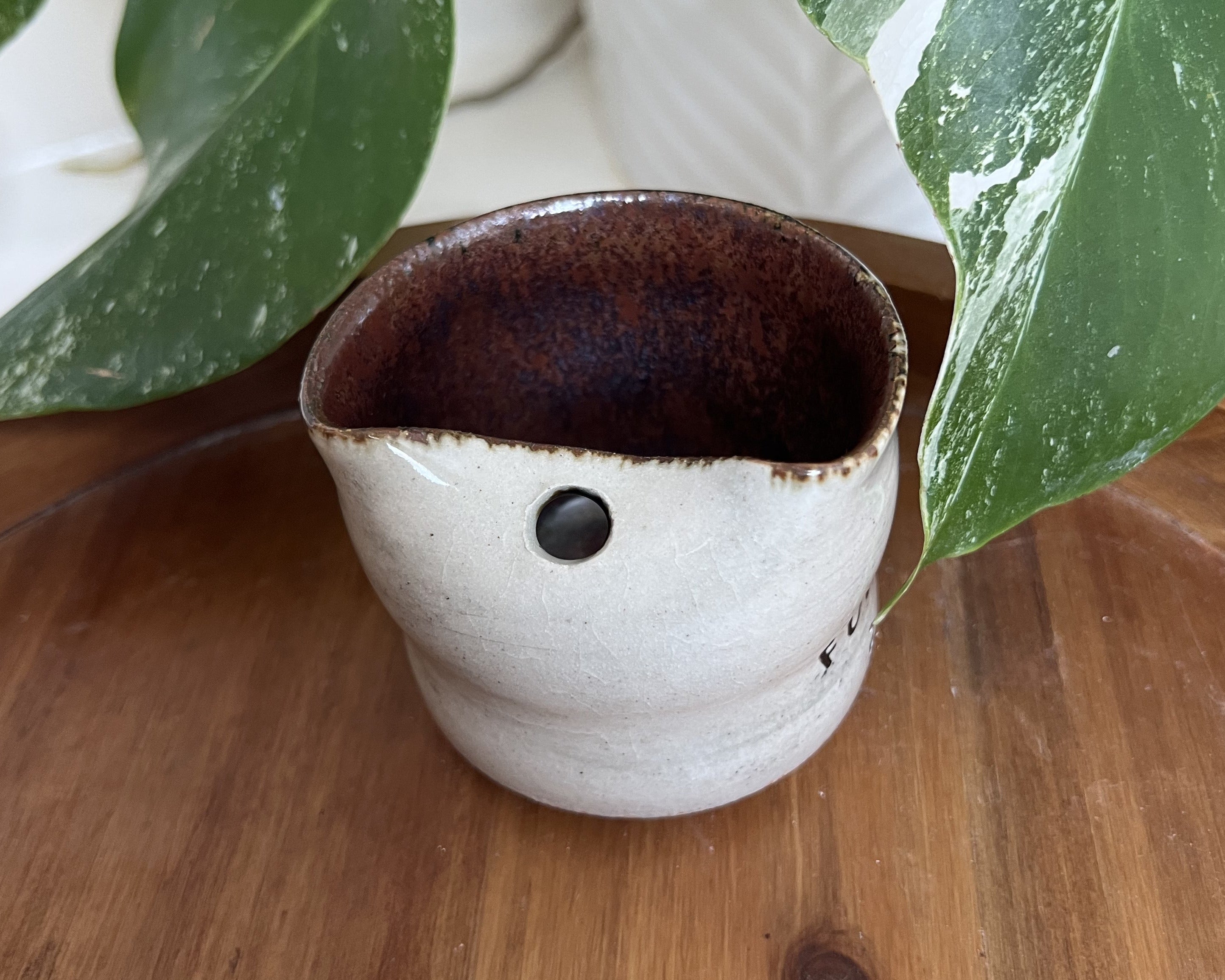 “Fuck ’Em Up Buttercup” Mini Espresso Travel Cup – 4 oz Handmade Ceramic Cup